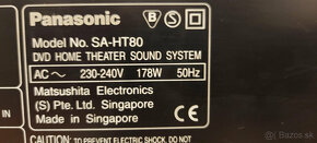 Predám 5 DVD changer receiver Panasonic SA-HT80 - 4