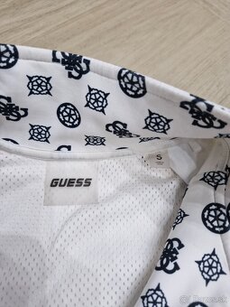 Guess logovana monogram bielo namornicka modra mikina - 4