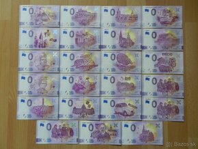 0 eurové bankovky 2021, 2022, 2023 2024 a České - 4