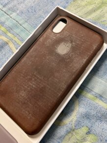 Originál Apple Leather Case iPhone Xs Max - 4