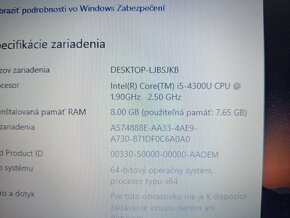 predám Hp elitebook 820 g1 , Intel i5 ,8gb ram , ssd ,Win 10 - 4