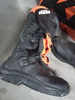 KTM COROZAL WP BOOTS BLACK ORANGE FL - 4