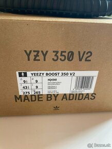 Yeezy Boost 350 V2 Onyx 43 1/3 - 4