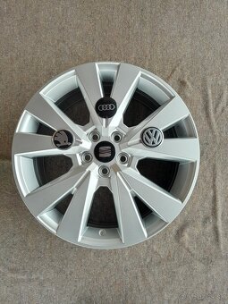 Alu disky R17 5x100 Et48 6.5J Seat Audi Volkswagen Škoda - 4