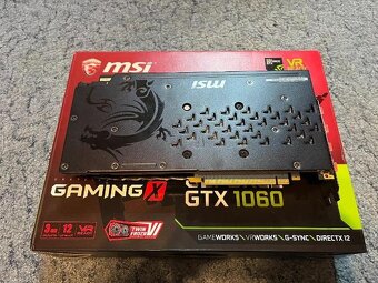 MSI GeForce GTX 1060 GAMING X 3G, GDDR5 - 4