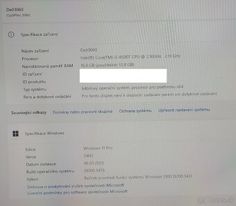 Dell OptiPlex 3060 Micro i5-8500T,16 GB RAM,256GB NVME - 4