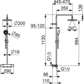 predám sprchový set HANSA MICRA 4435 0130 - 4