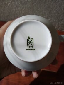 Stará porcelánová čajová súprava z bývalej GDR - 4