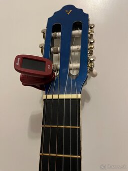 Gitara valencia 3/4 modrá + vak+ ladička - 4