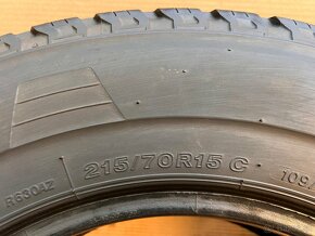 Letné pneumatiky 215/70 R15C Bridgestone dva kusy - 4