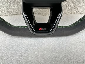 Audi sportovy volant alcantara zeleny RS3 RSQ3 RS4 RS5 - 4