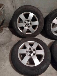 alu disky orig. Škoda 5x112 R15 + pneu 195/65 r15 - 4