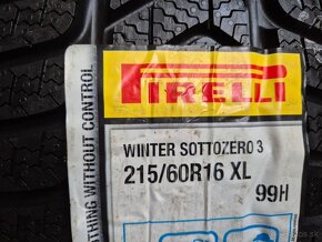 215/60 r16 99H zimné 4 ks PIRELLI - nejazdené DOT2020 - 4