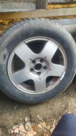 Disky VW 6Jx15H2 ET38+pneumatiky Matador  zima 195/65R15 - 4