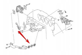 Zaslepka egr ventil toyota lexus d4d d-cat - 4