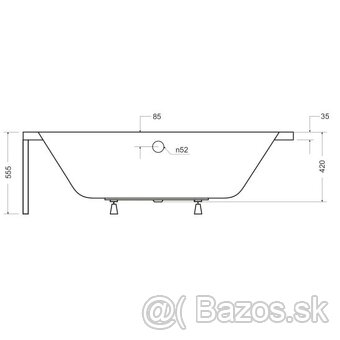 Vaňa slim 150 cm - 4