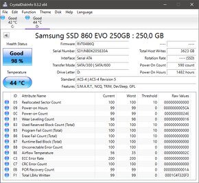 Samsung 860 EVO 250GB 2.5" SSD SATA3 (1ks) - 4