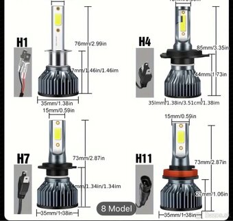 H8/H11 LED ziarovky s aktivnym chladenim - 4