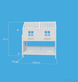 Poschodová posteľ domček - 4