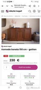 Komoda Sonata gaštan 150 cm - 4