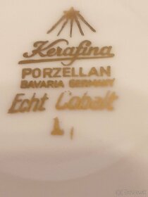 Dóza, porcelán Bavaria a porcelánová soľnička - 4