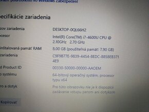 HP Elitebook 820G1, Intel core i7, 8gb ram ,ssd,nová baterka - 4