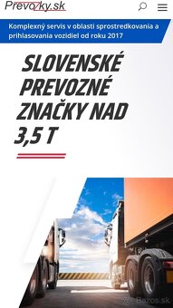 Prevozné značky nad 3,5t ✅2025✅ | Prevozky.sk - 4