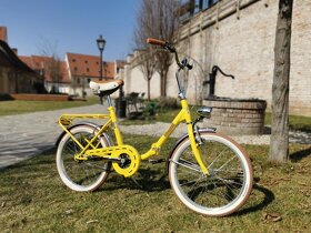 Predám skladací bicykel Camping 20 žltý - 4