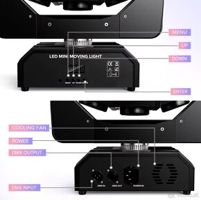 Rotačná hlava 180W, RGBW-LED - 4