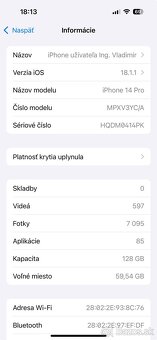 iPhone 14 Pro Max 256GB - čierny, 89% batéria - 4