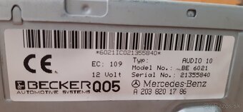 Autoradio Becker  Mercedes w 203 - 4