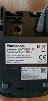 Pevná linka Panasonic KX-TG2511 - 4