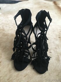 čierne sandále - 4