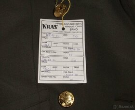 Vojenský zimný kabát k dôstojníckej uniforme ČSĽA. - 4