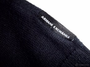 Armani Exchange pánsky čierny svetro-mikina   M - 4