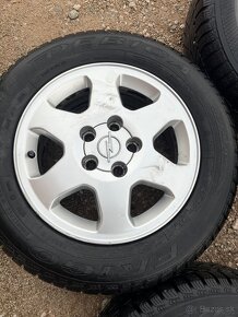 Hliníkove disky so zimnými pneu. 5x110 R15, 195/65 R15 OPEL - 4