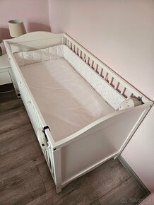 Biela postieľka pre bábätko Ikea Smagora 60x120 - 4
