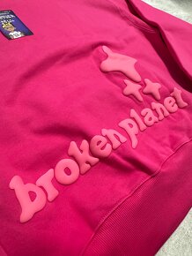 Broken Planet Hoodie - Fuchsia Pink - 4