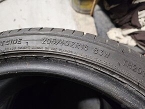 4x letné pneu 205/40r16 - 4