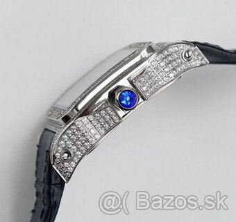 Pánske hodinky Cartier Santos Diamond Afterset - 4