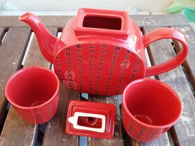 Čínsky / japonský čajník s dvoma pohármi - 4
