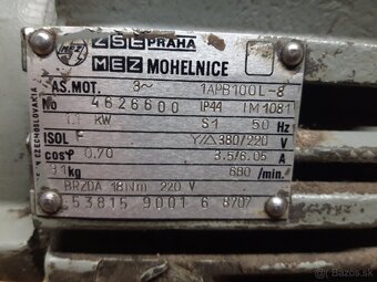 Elektromotor 1,1 kw 680 ot. - rezervované - 4