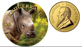 investičné strieborne mince - Krugerrand Big Five Baby - 4