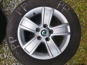 ORIGINÁL ELEKTRÓNY ŠKODA 15" s LETNÝMI PNEU NOKIAN - 4