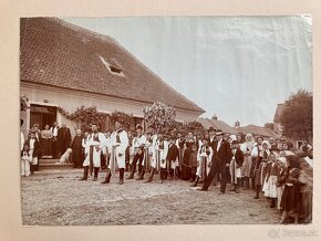 Václ. Bartoň - Na svatbě (1906) 4 orig. foto - 4