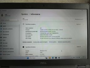 Predam vykonny notebook Dell s Intel 8thgen za 150 eur - 4