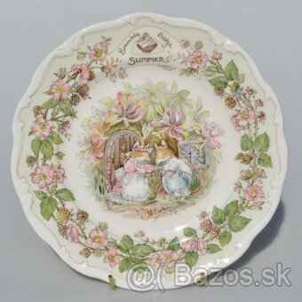 Royal Doulton - 4 porcelánové taniere - 4.ročné obdobia - 4