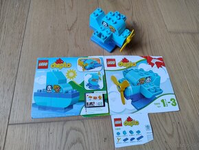 Lego Duplo autíčko,autobus, vrtuľník/loďka - 4