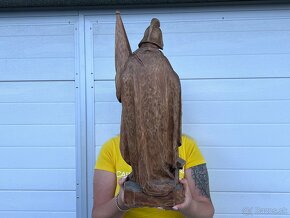Svatý Florián socha velká dřevěná ruční řezba - 4
