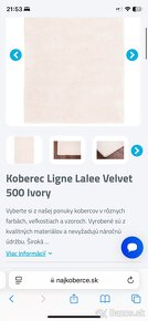 Koberec Ligne Lalee Velvet 500 Ivory 160x230cm a 120x170cm - 4